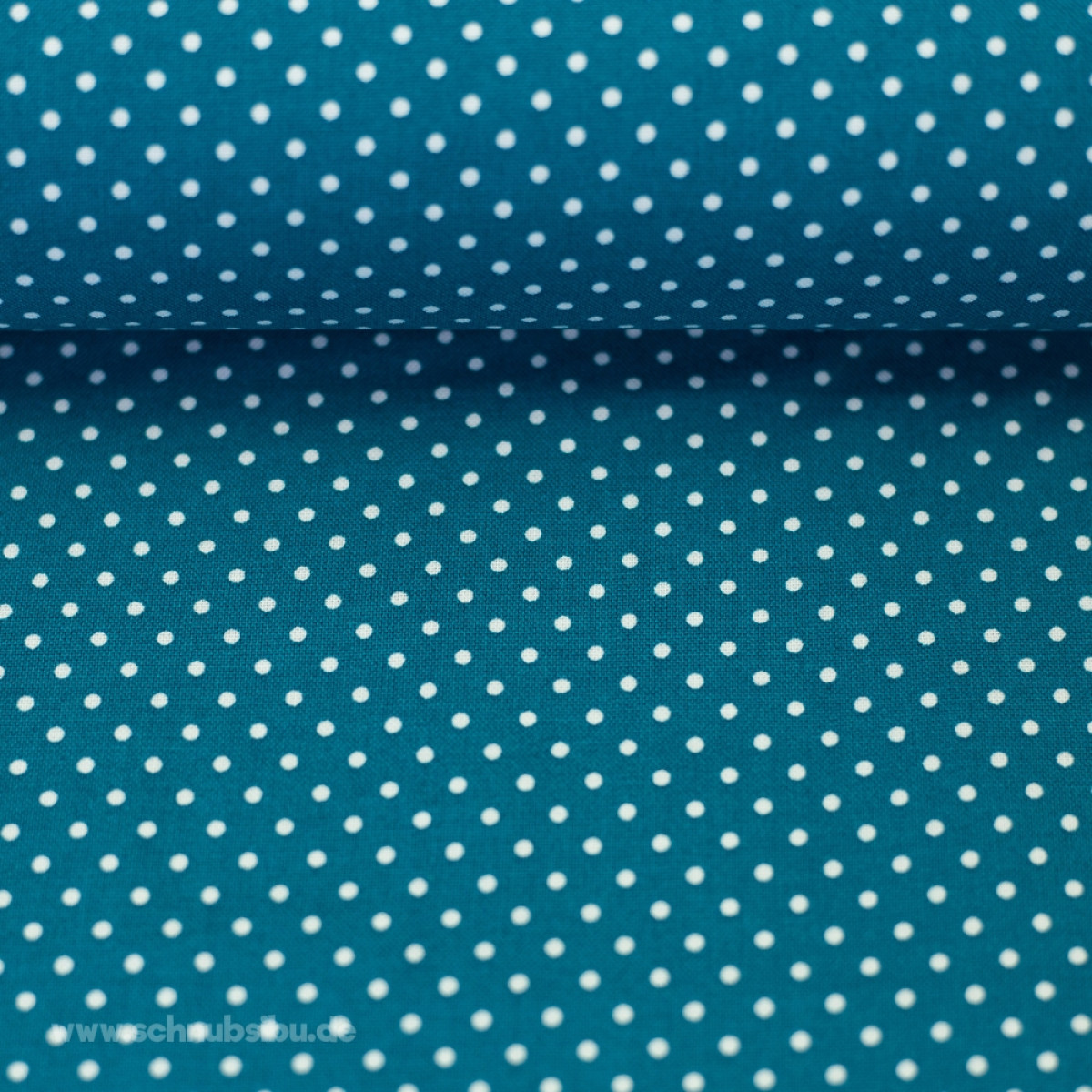 Baumwollstoff Punkte blau